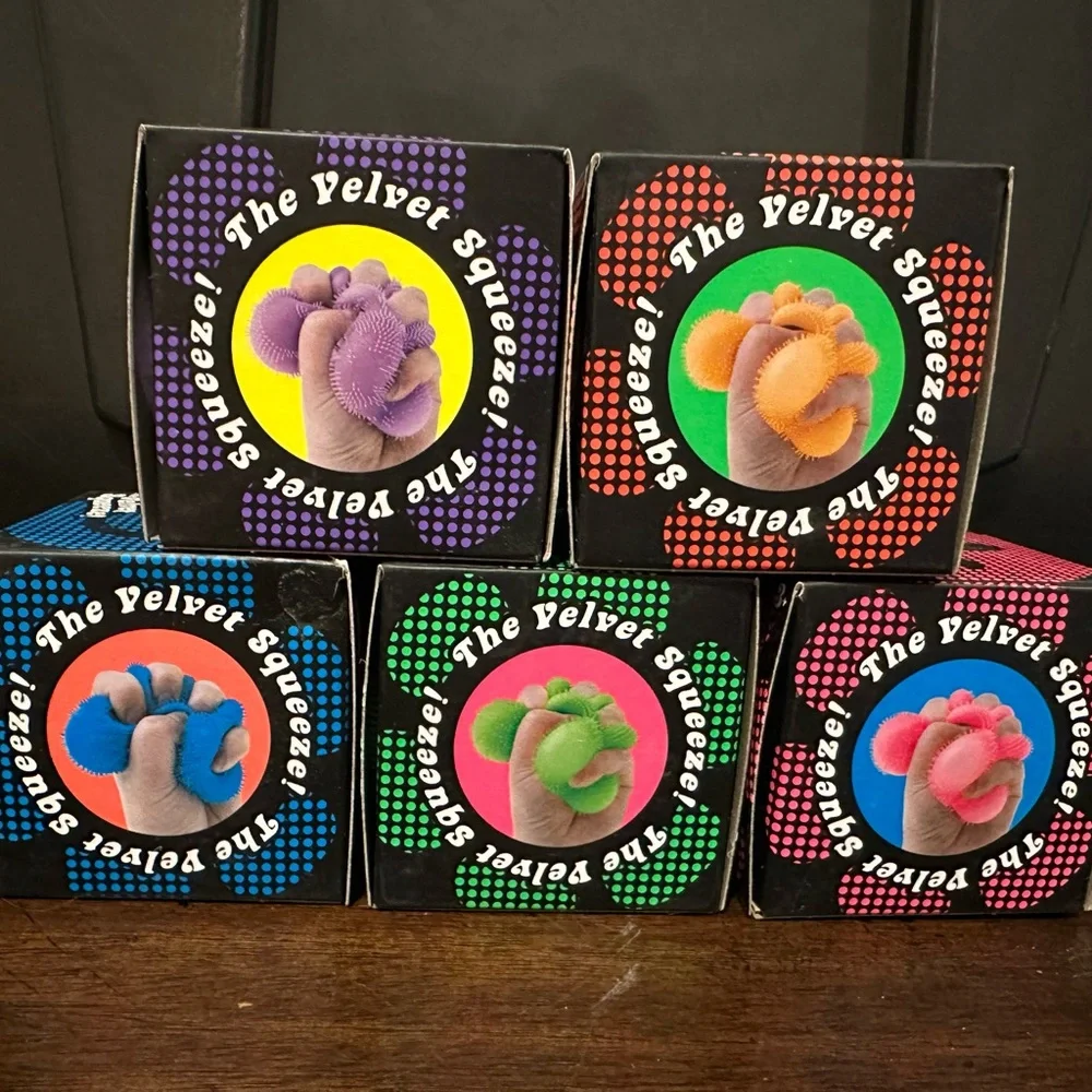 Needoh Fuzz Ball Flower Power. “The Velvet Squeeze!” - Picture 2 of 2